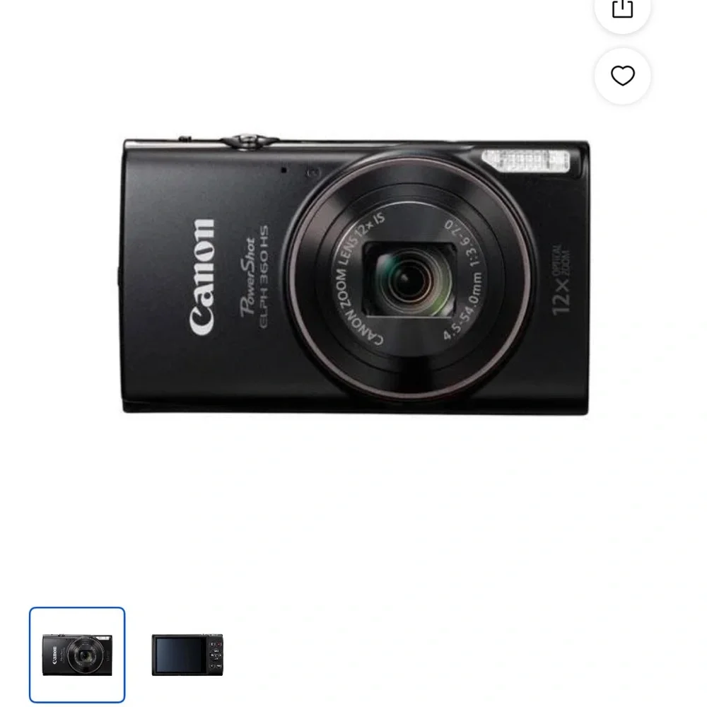 Canon PowerShot compact digital camera - Black